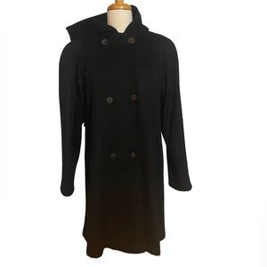 Jonathan Michael Hooded Wool Heavy Trench Coat Size 8